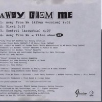 Away From Me (2 versions0/Bleed/Control (Acoustic)-Single